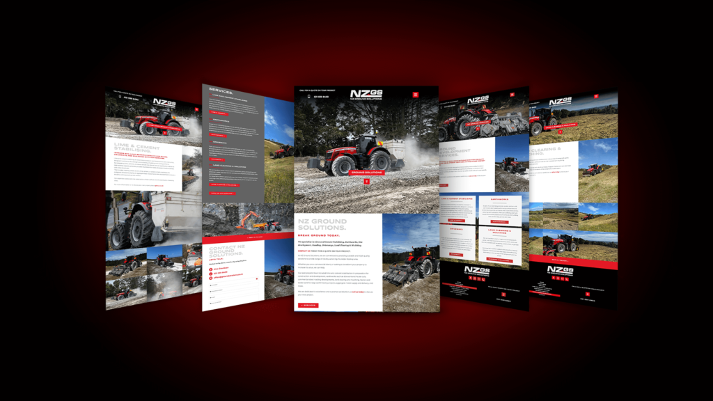NZGS Website mockup